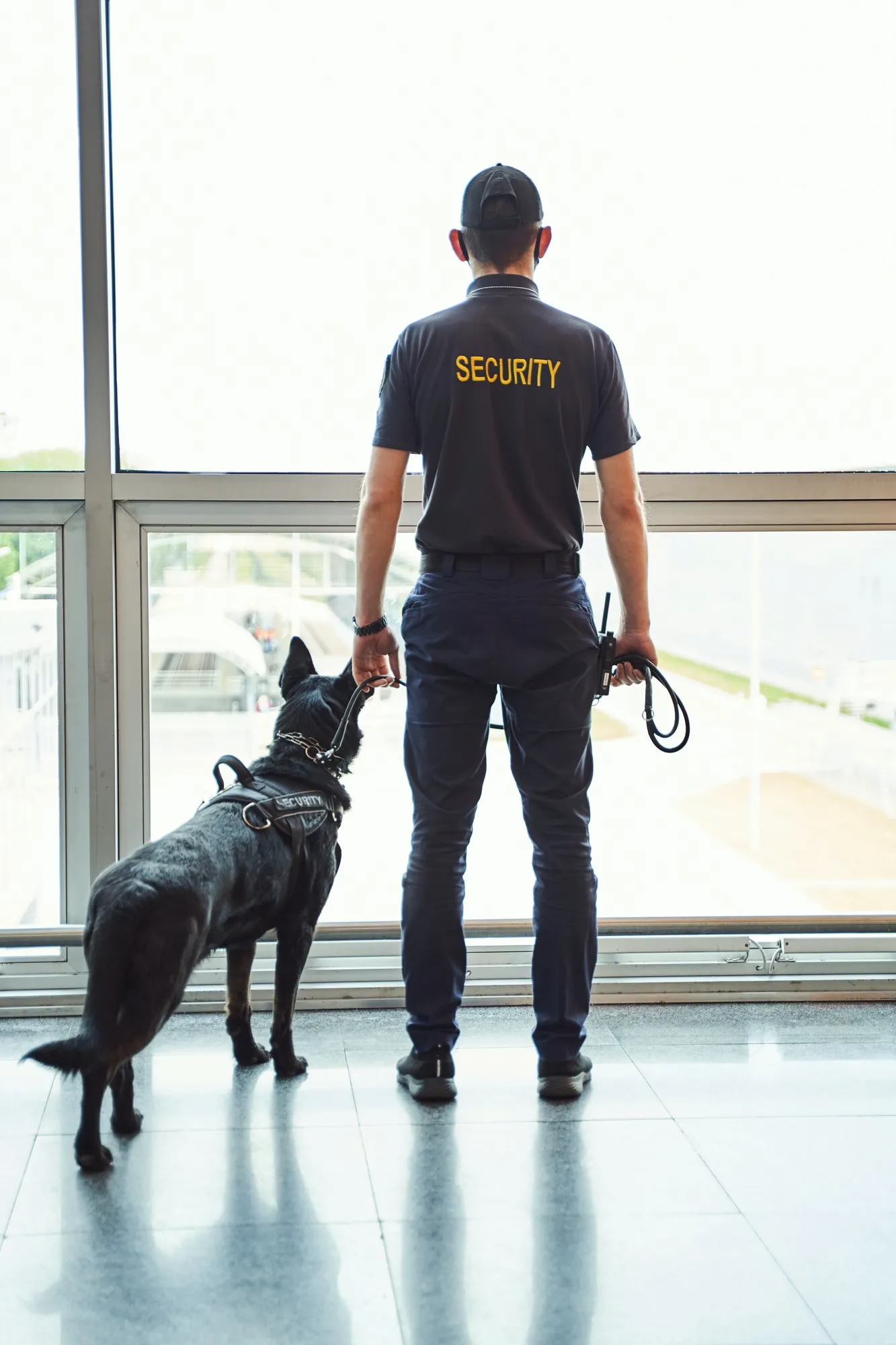 security-worker-with-detection-dog-standing-at-airport-terminal